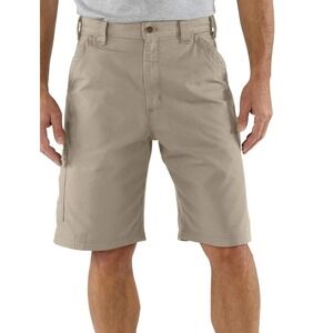 Carhartt Shorts Men's Size 30 Loose Fit Canvas Utility Work B147 Tan Short 10"